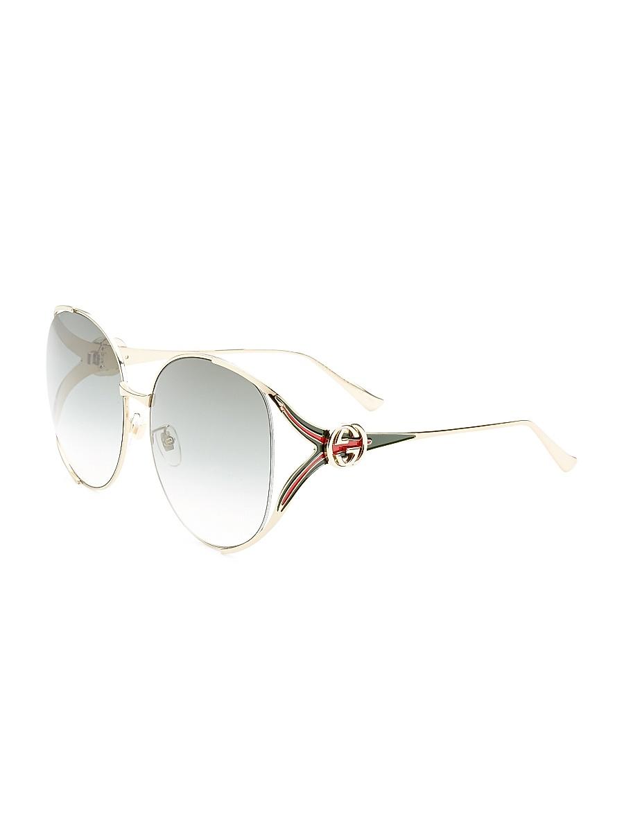 Womens Fork 63MM Round Sunglasses Product Image