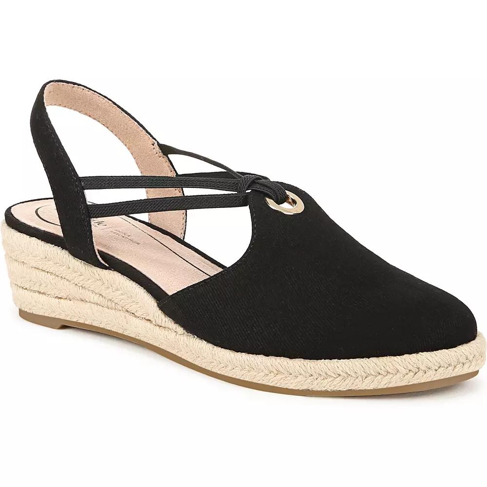 LifeStride Kennedy Women's Espadrille Wedges, Size: 10, Black Product Image