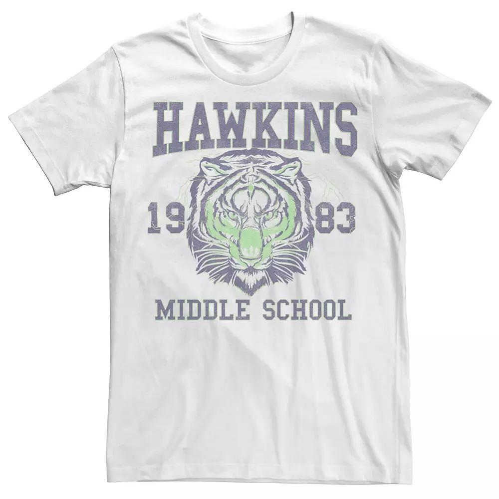 Men's Netflix Stranger Things Hawkins Middle School 1983 Tiger Tee,  Product Image