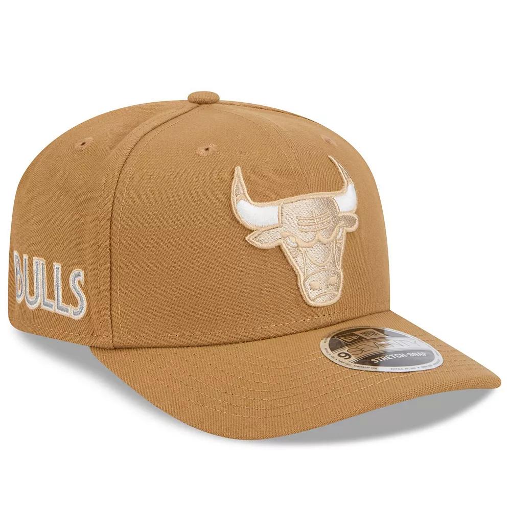 Men's New Era  Tan Chicago Bulls 2024/25 City Edition 9SEVENTY Stretch-Snap Hat, Team Product Image