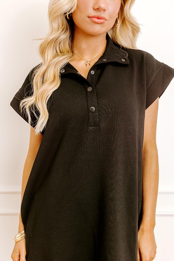 Patio Brunch Mini Dress in Black Product Image