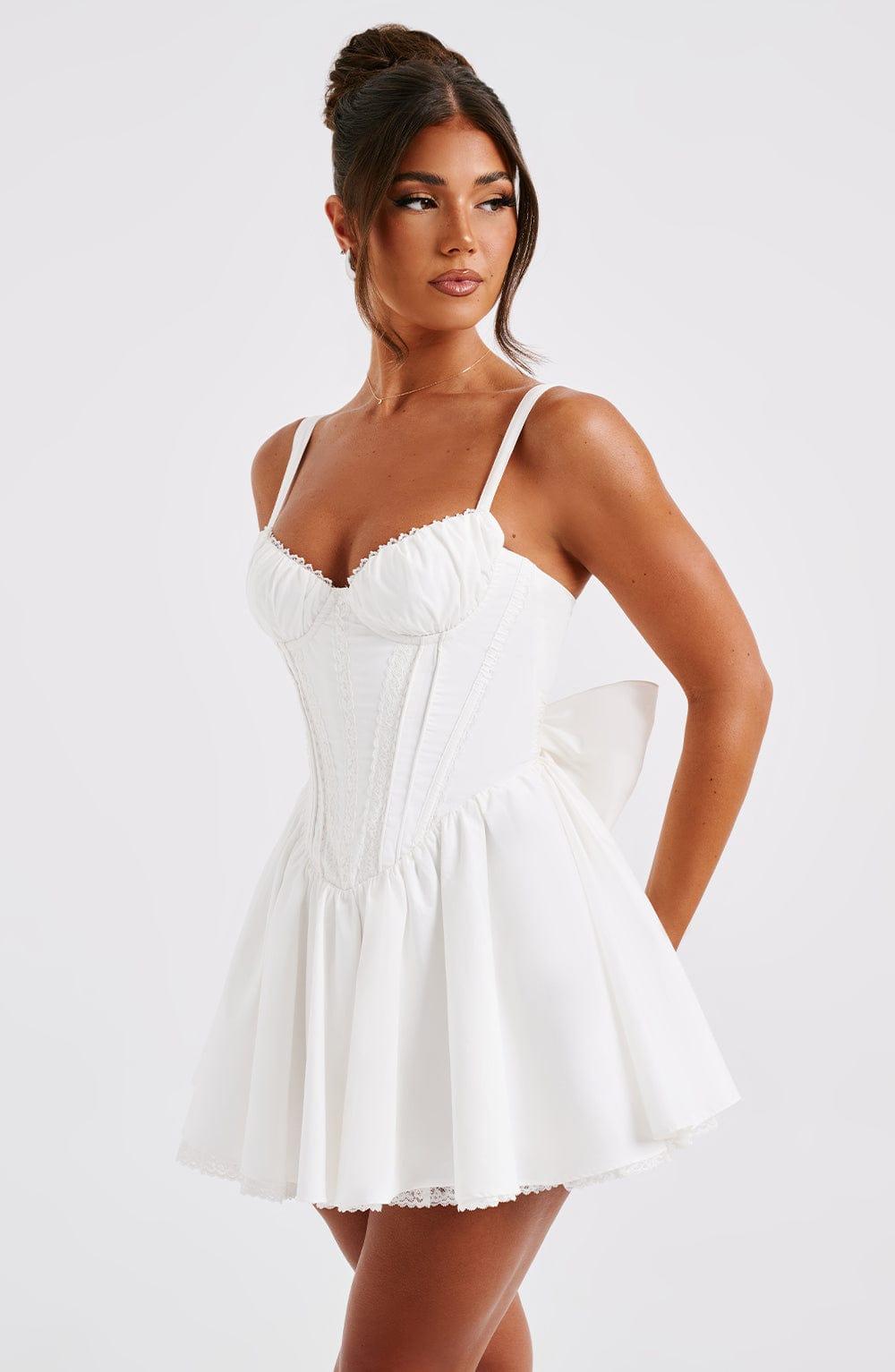 Josie Mini Dress - White Product Image