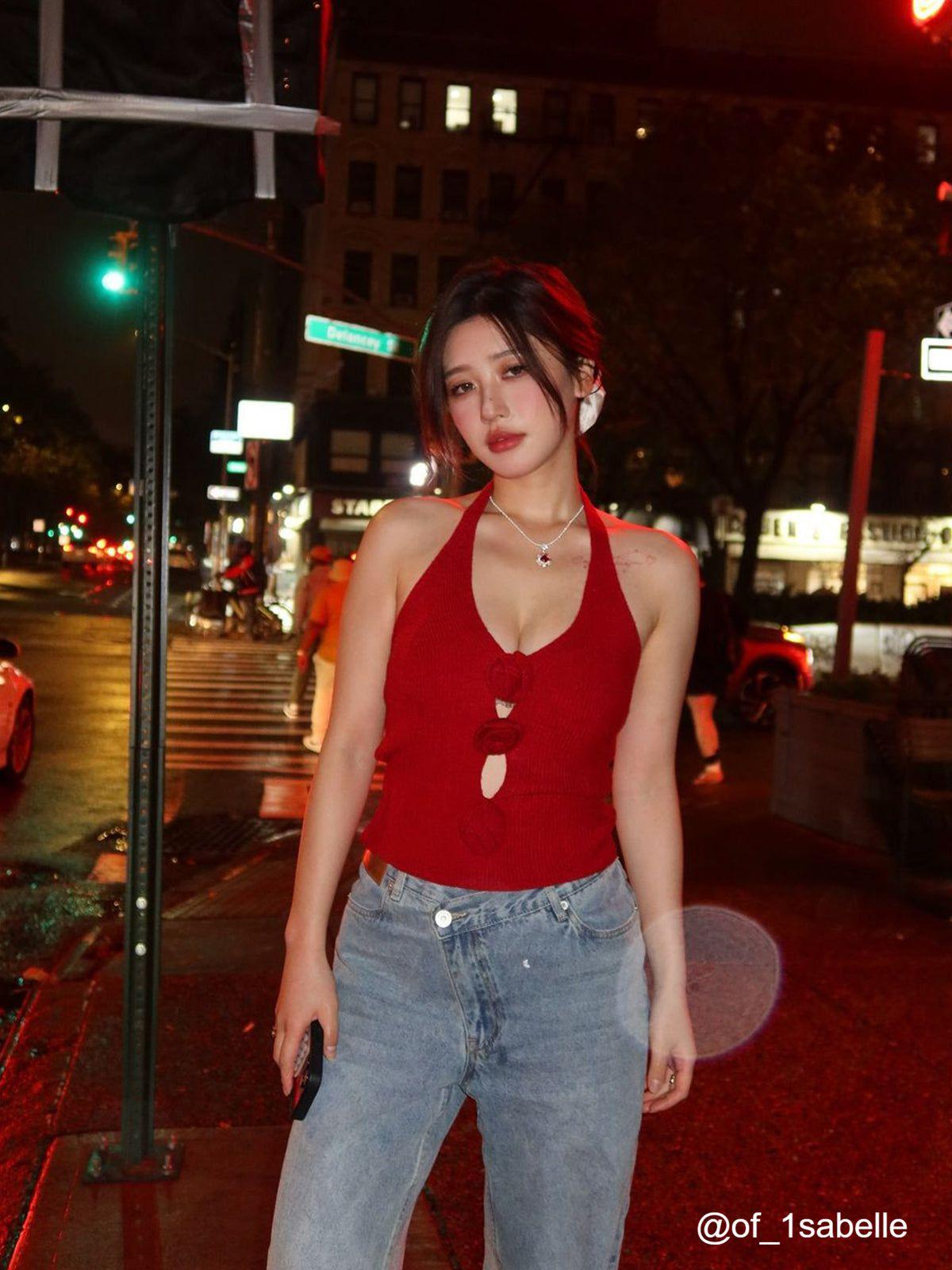 Aelfric Eden Cut-Out Rose Cami Top Product Image