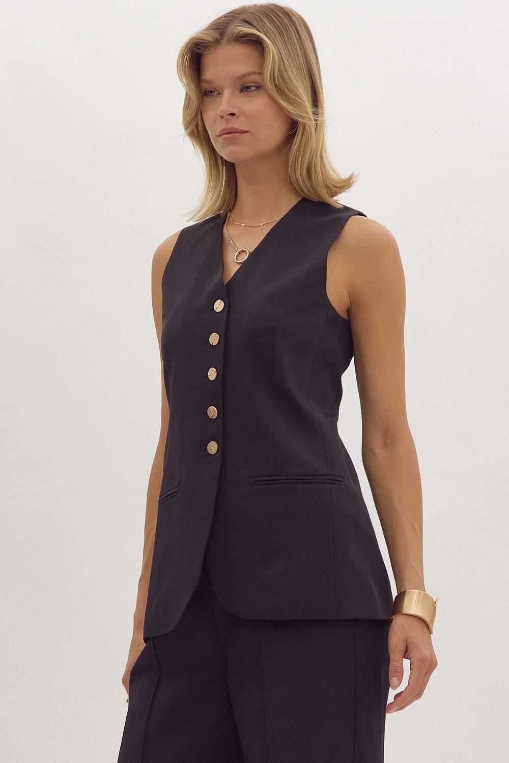 She's Chic Trendy Vest Product Image