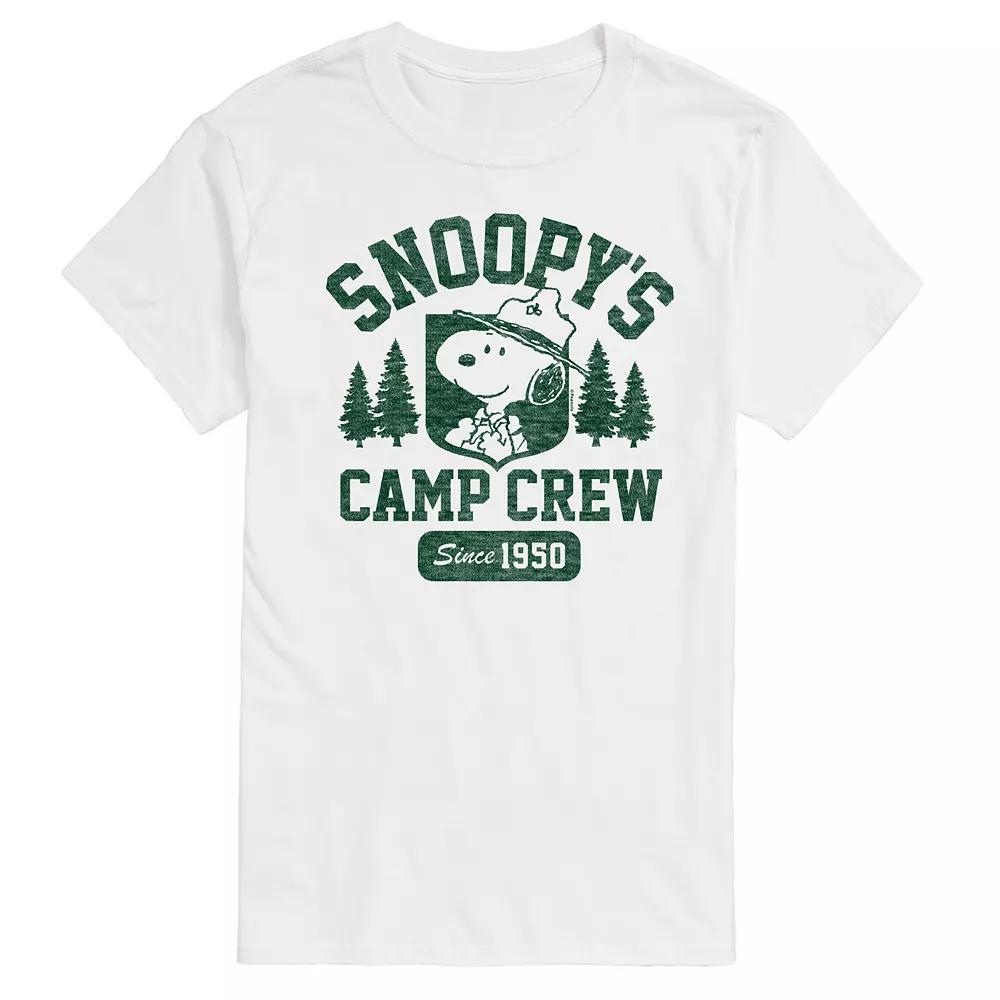 Big & Tall Peanuts Snoopy's Camp Crew Graphic Tee, Men's,  Product Image