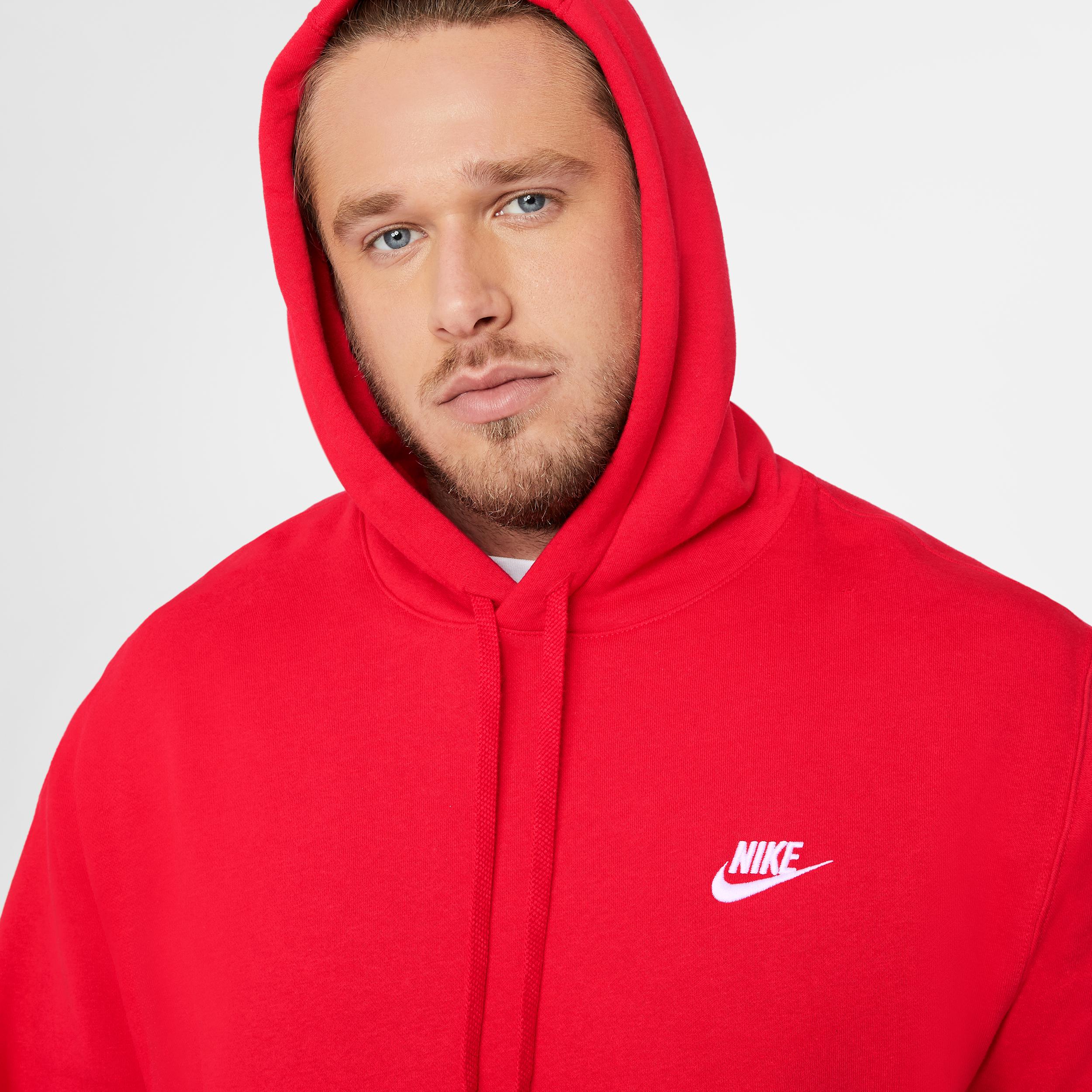Mens Nike Sportswear Club Fleece Pullover Hoodie | BV2654-100 Product Image