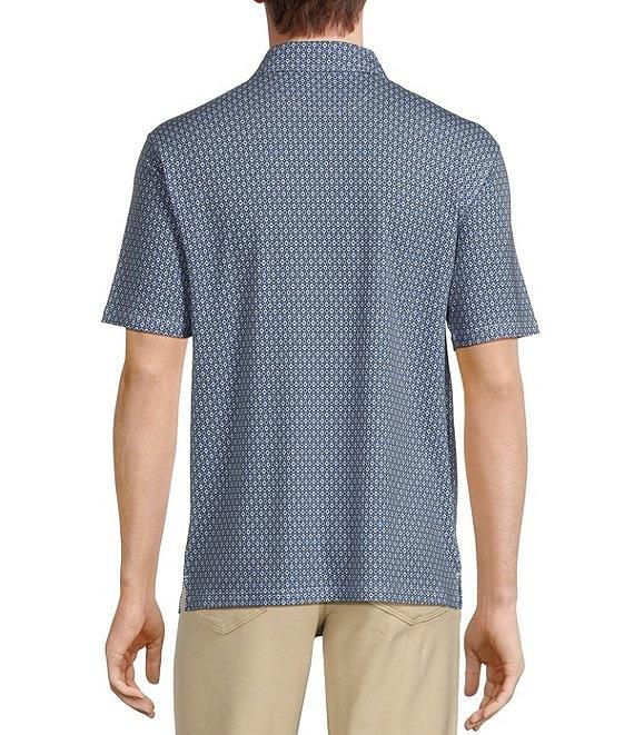 Rowm Rec + Relax Short Sleeve Geometric Print Polo Shirt Product Image