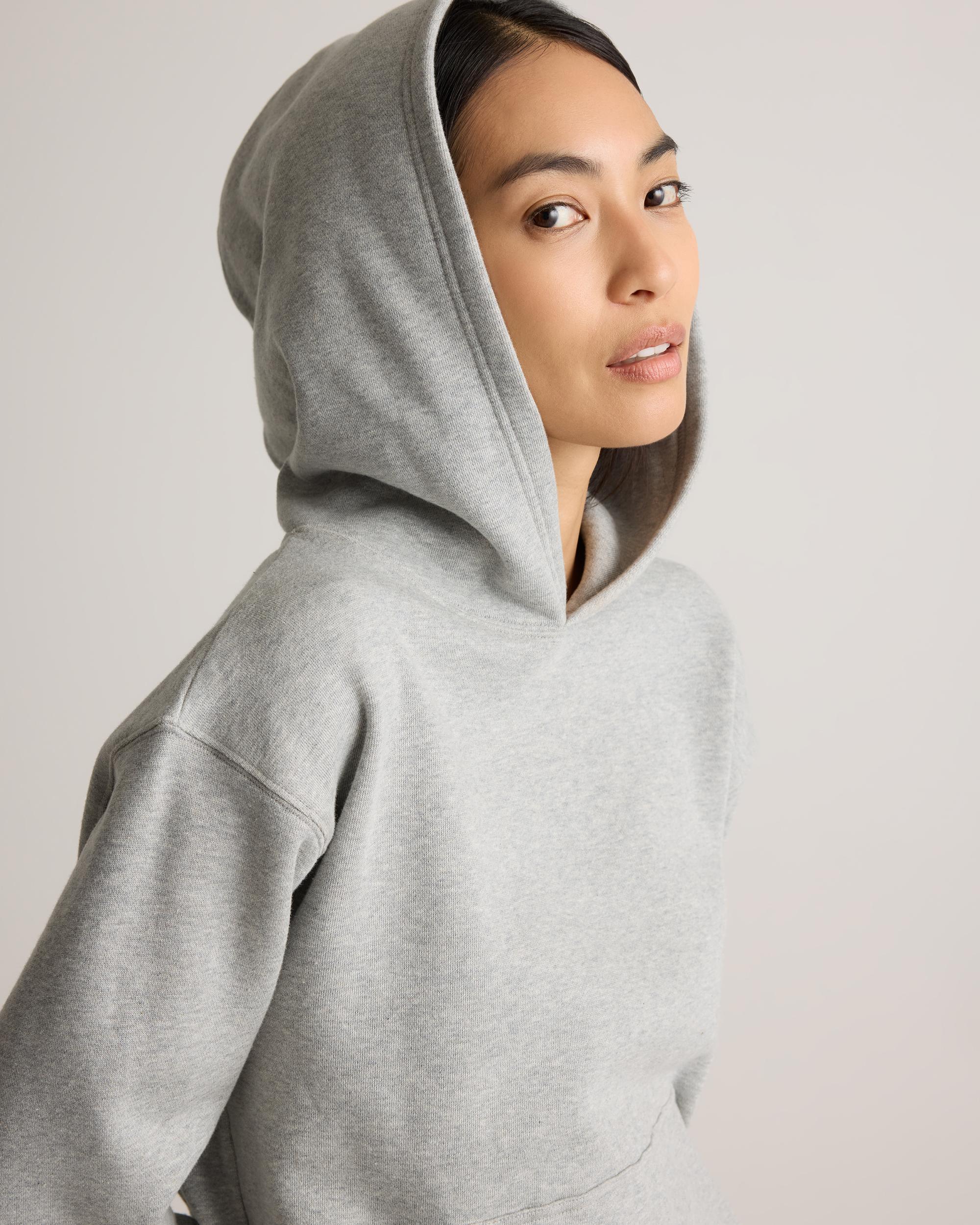 Quince | Women's Organic Heavyweight Fleece Boyfriend Hoodie Size XS, Organic Cotton Product Image
