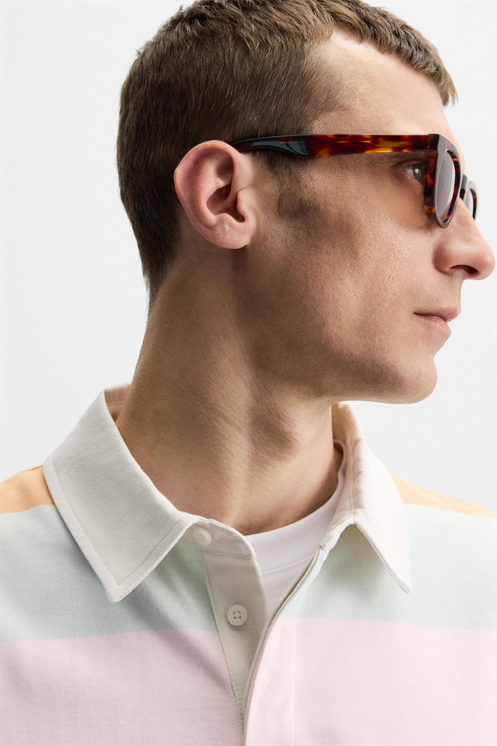 STRIPED POLO SHIRT Product Image