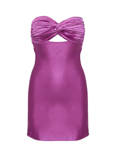 Faviola Mini Dress Purple Product Image
