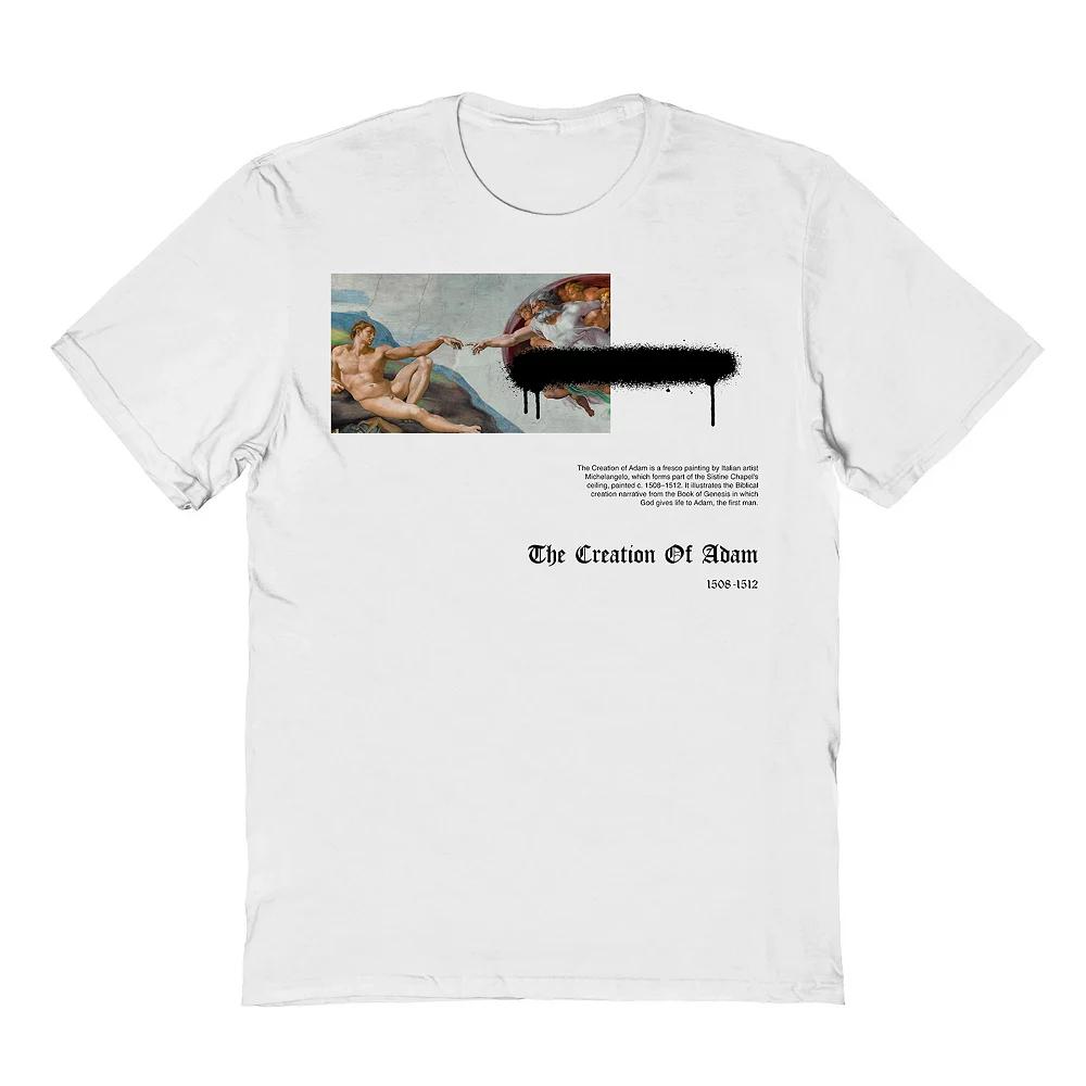 Men's APOH - Michelangelo First Man Graphic Tee, Size: Medium, White Product Image