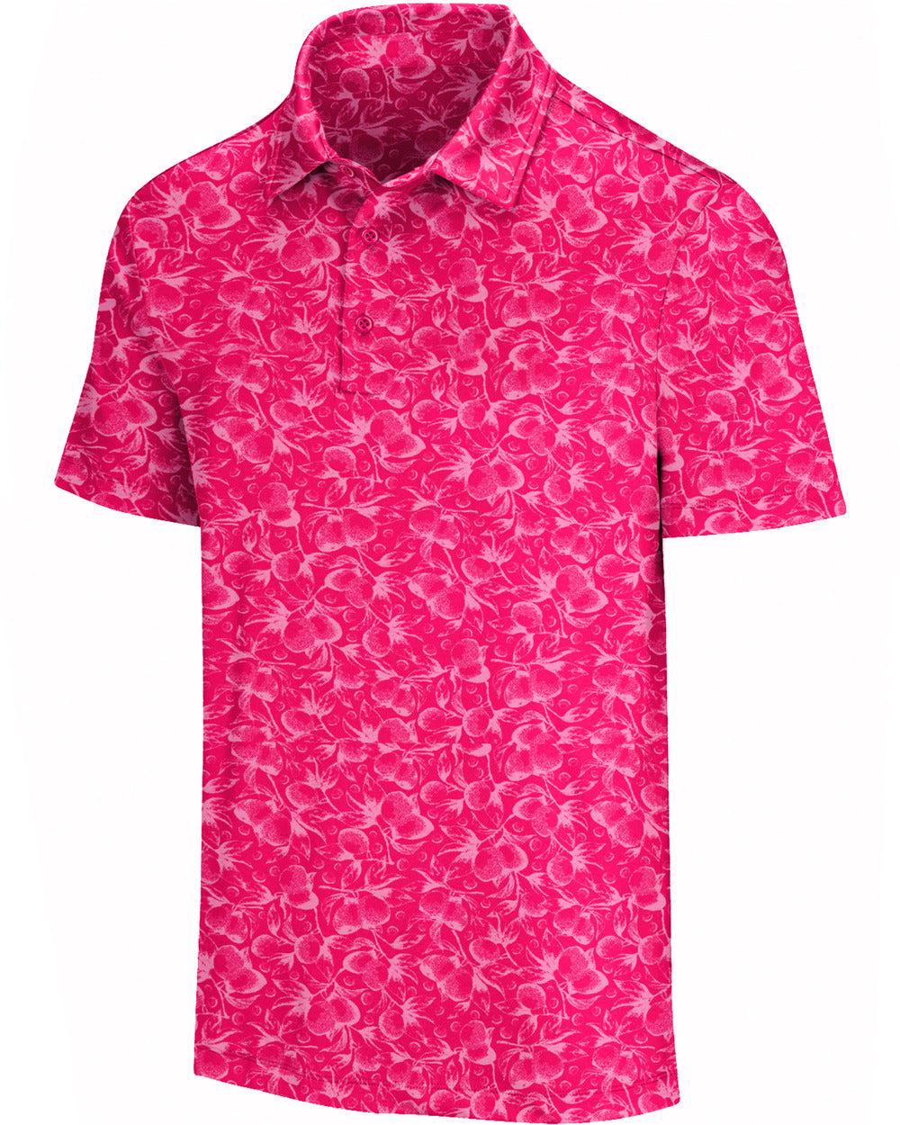 Three Sixty Six Men’s Print Golf Polos Male Product Image