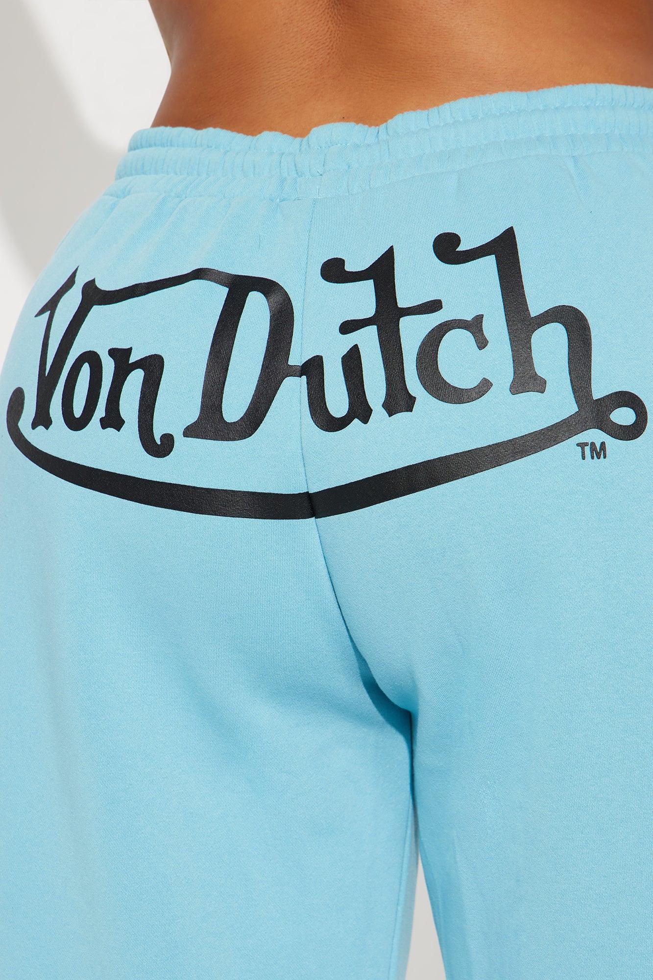 Von Dutch Skull Oasis Wide Leg Pant - Blue/combo Product Image