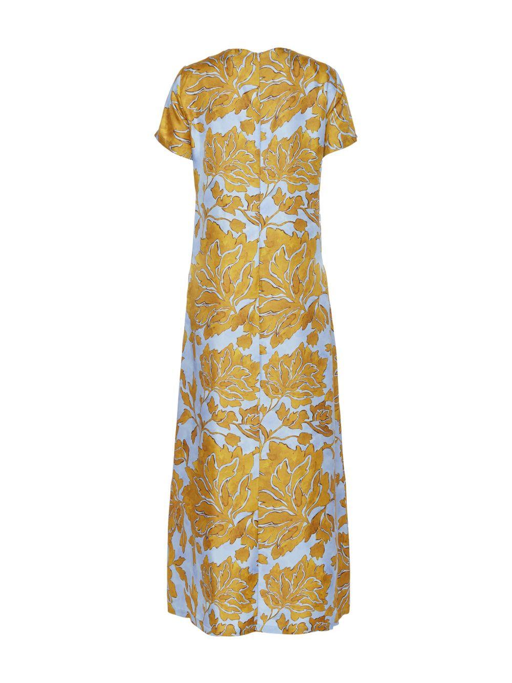 floral-print silk maxi dress Product Image