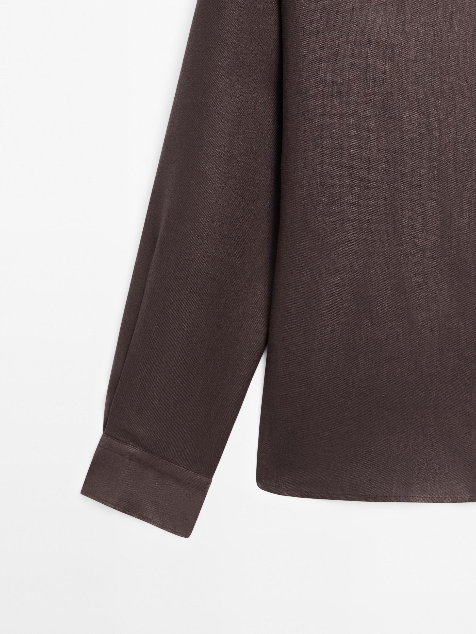 Lightweight regular fit twill shirt Product Image