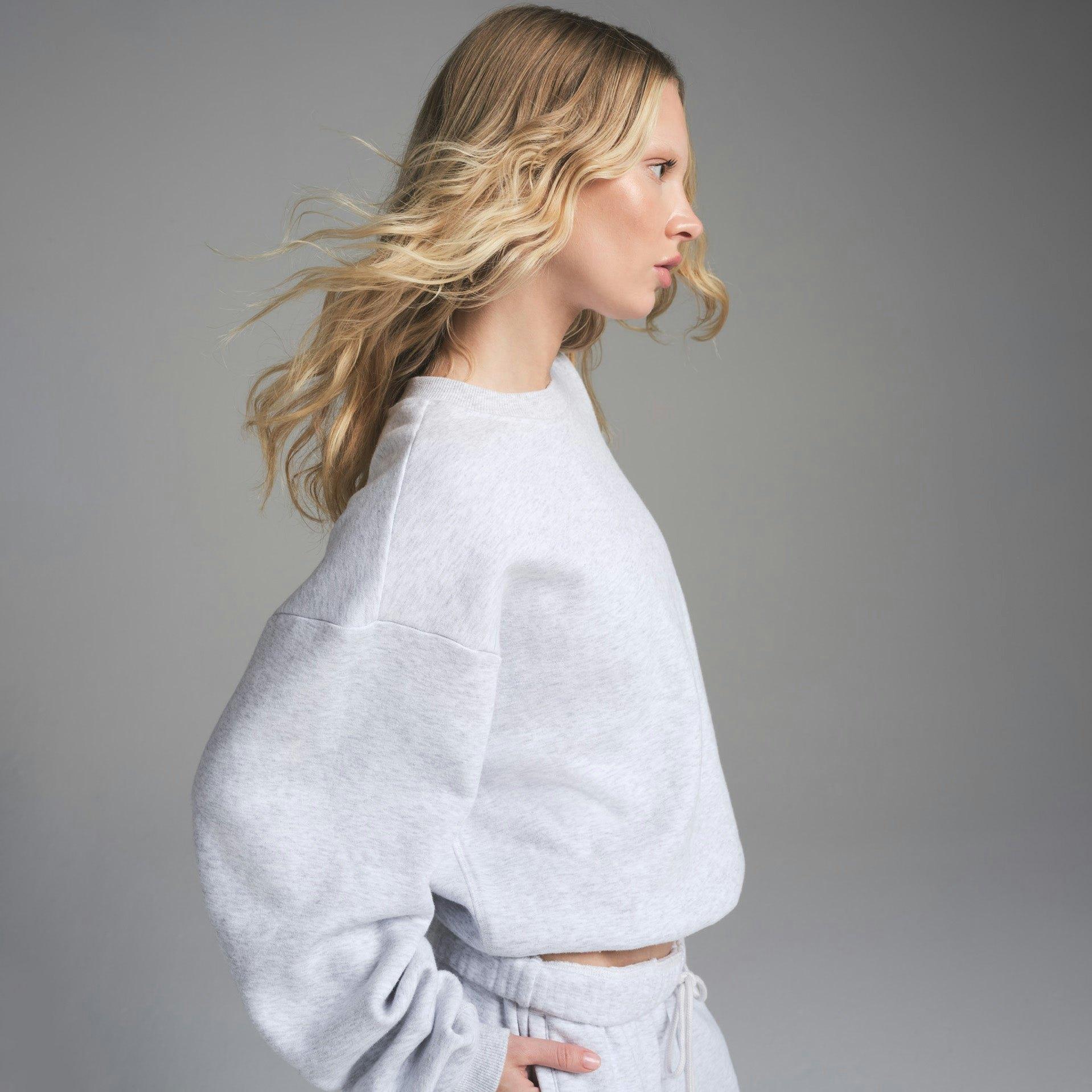 COTTON FLEECE CLASSIC ZIP UP HOODIE | LIGHT HEATHER GREY Product Image