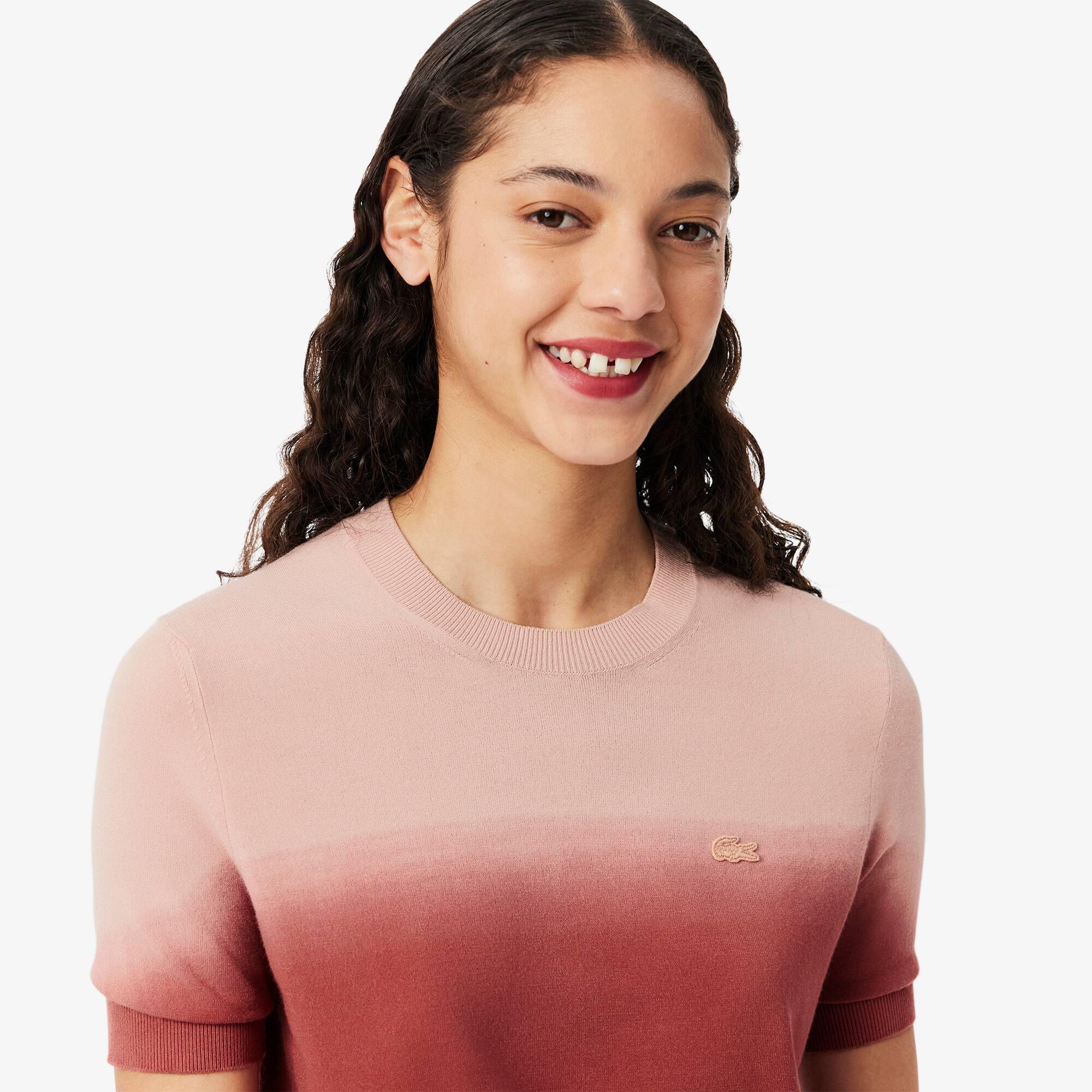 Short Sleeved Ombré Effect Sweater Product Image