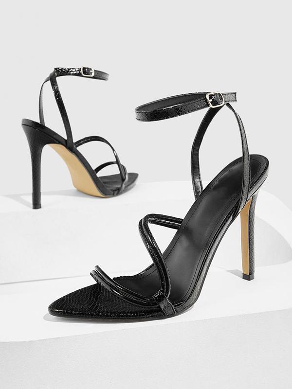 Belt Buckle Hollow Split-Joint Pumps Sandals Product Image