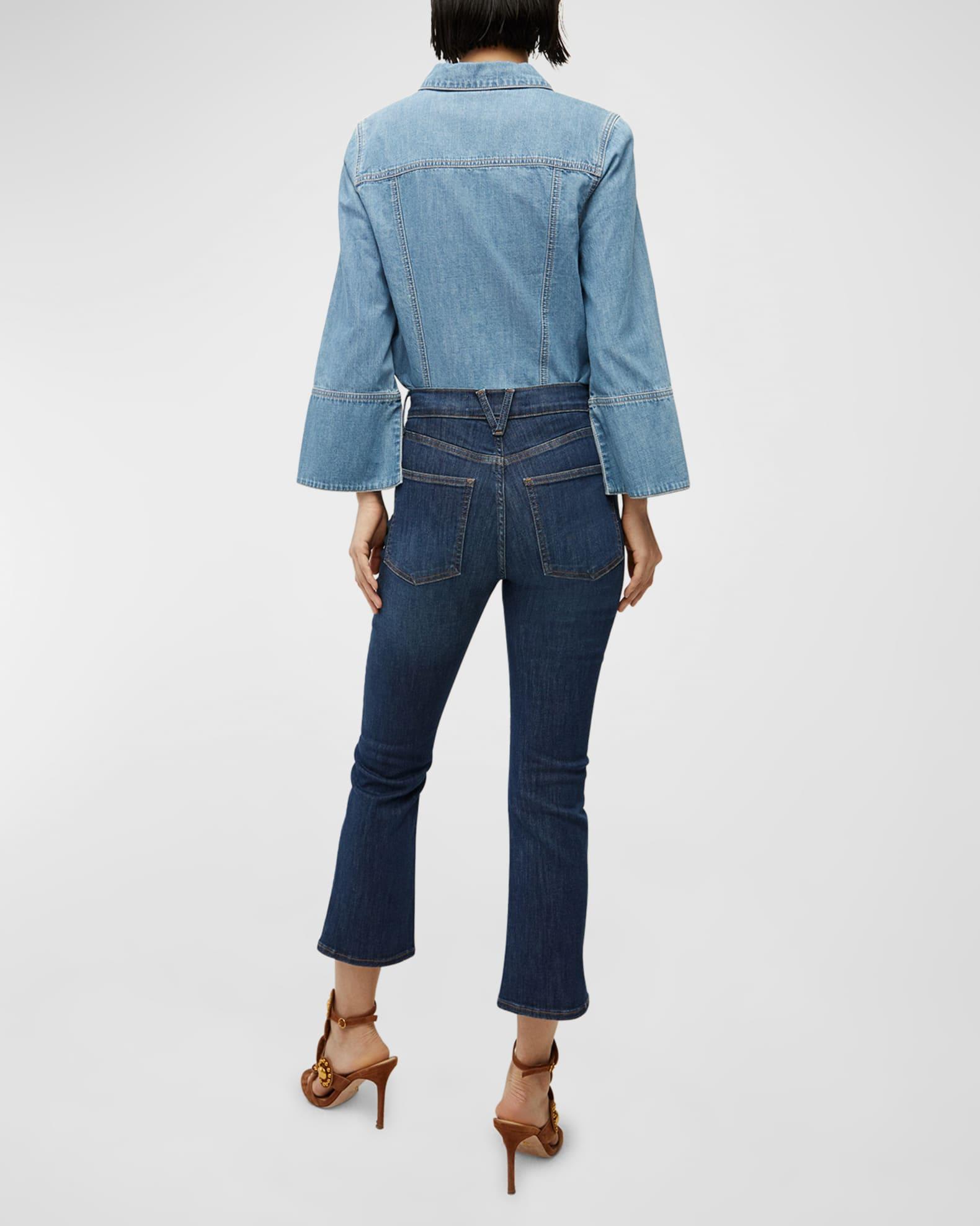Carly Kick Flare Ankle Jeans Product Image