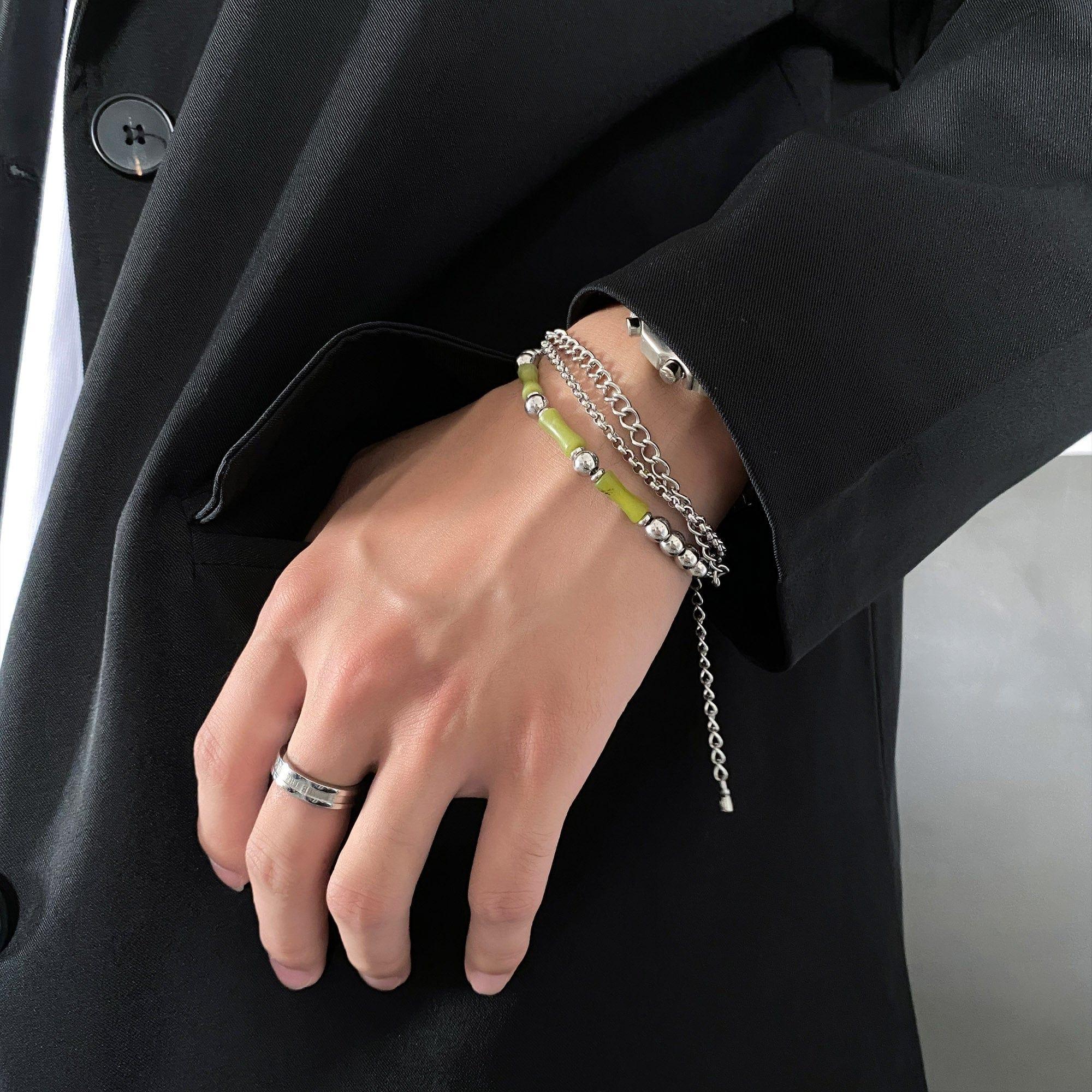 DOUBLE LAYER BAMBOO CHAIN BRACELET Product Image