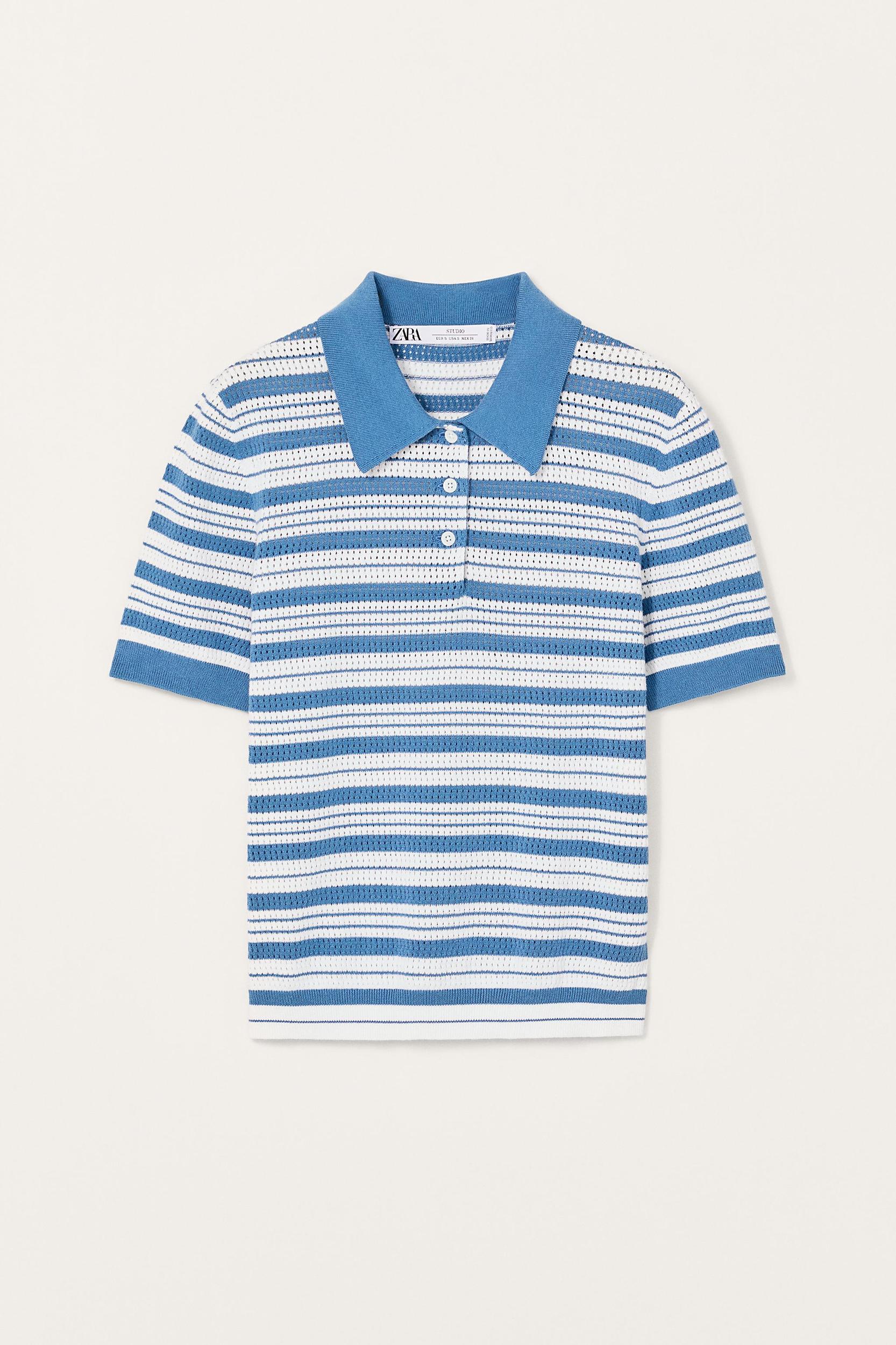 STRIPED KNIT POLO SHIRT LIMITED EDITION Product Image