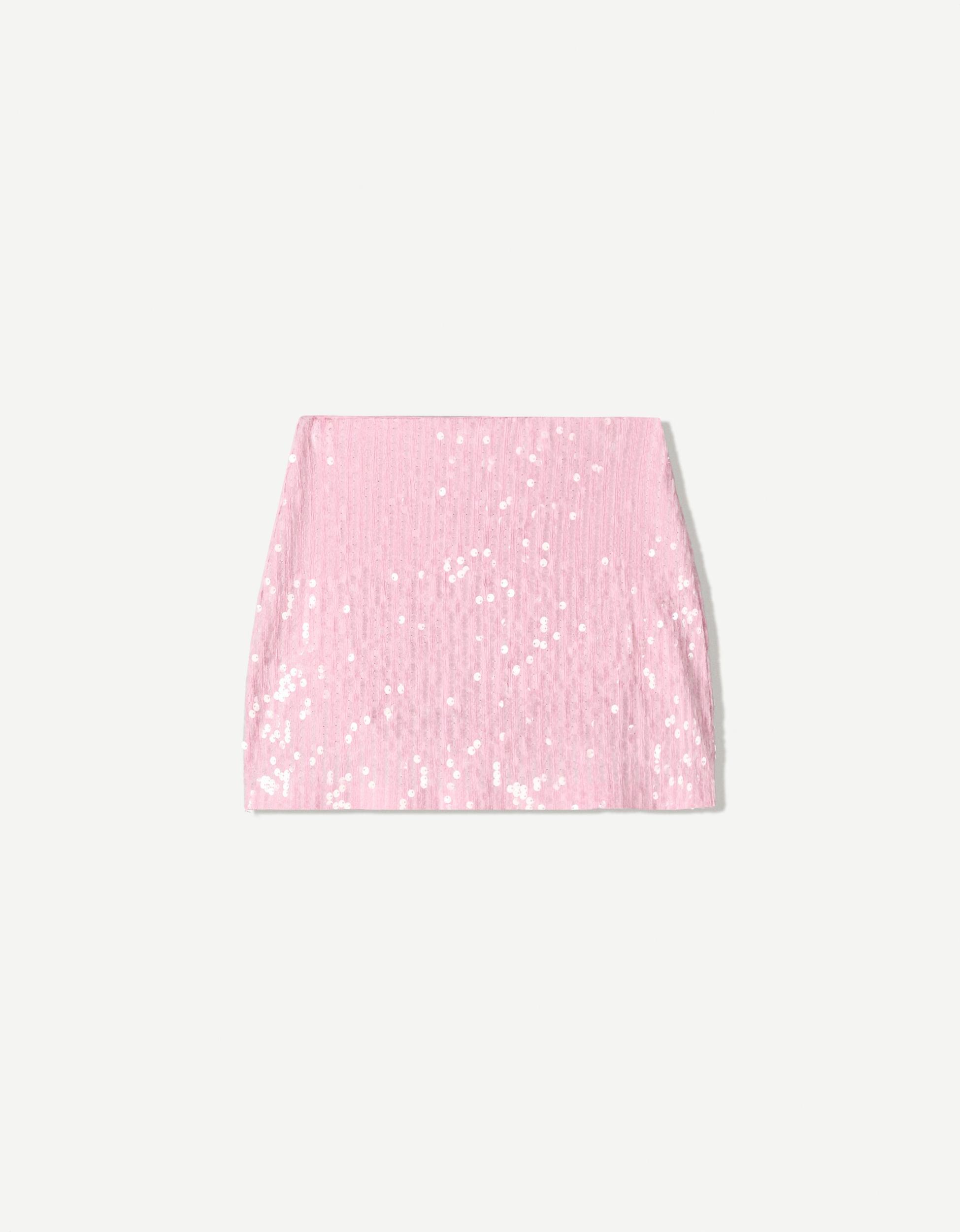Sequined mini skirt Product Image