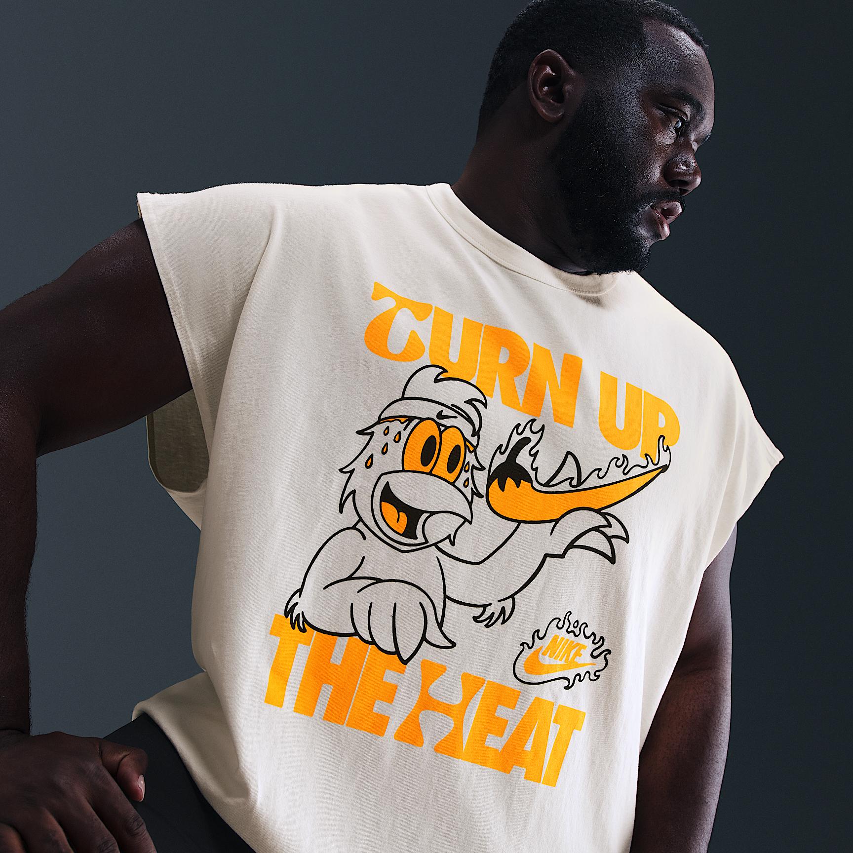 Nike Mens Nike NSW Hot Ones Sleeveless T-Shirt - Mens Sail/Multi Product Image