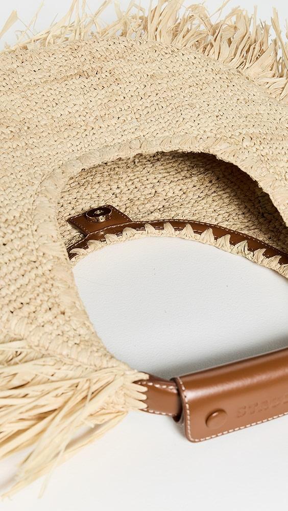 STAUD Moon Raffia Tote Bag | Shopbop Product Image