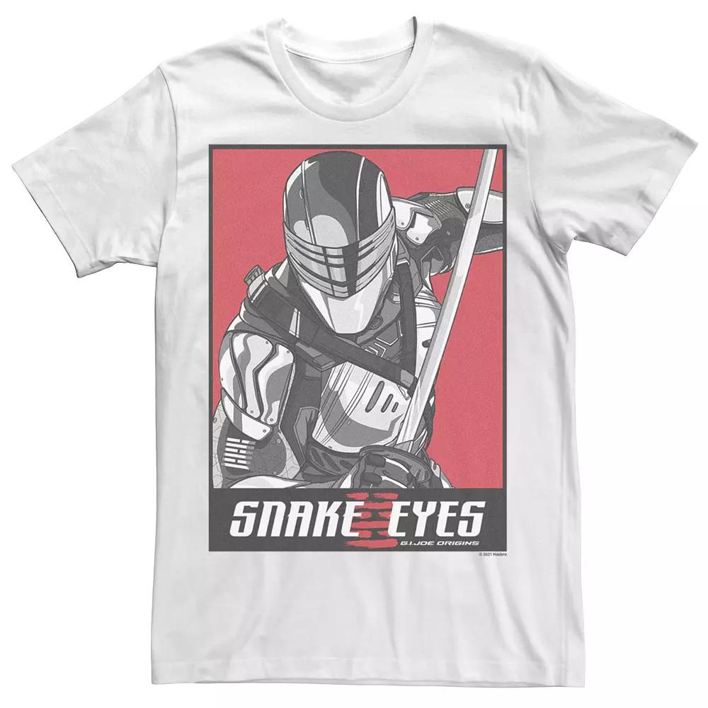 Big & Tall G.I. Joe Snake Eyes Tee, Men's, Size: 4XL, White Product Image