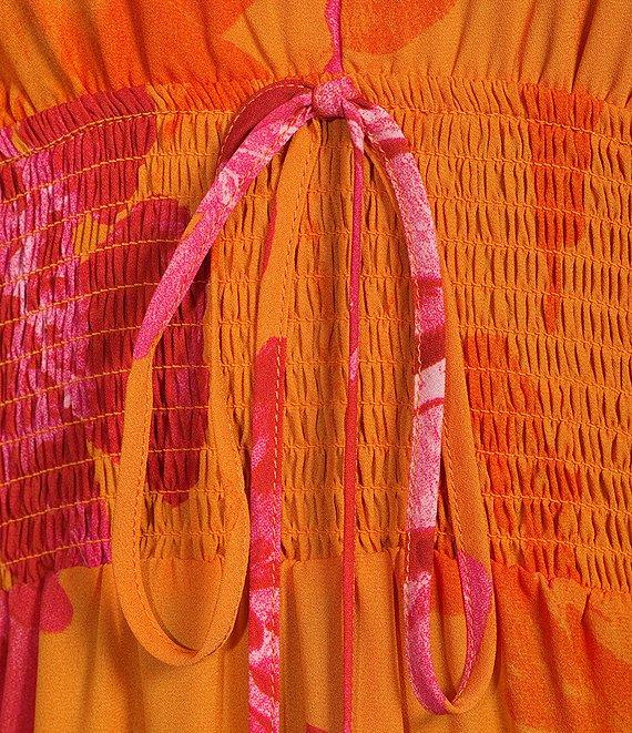 C&V Chelsea & Violet Floral Printed Halter Midi Dress Product Image