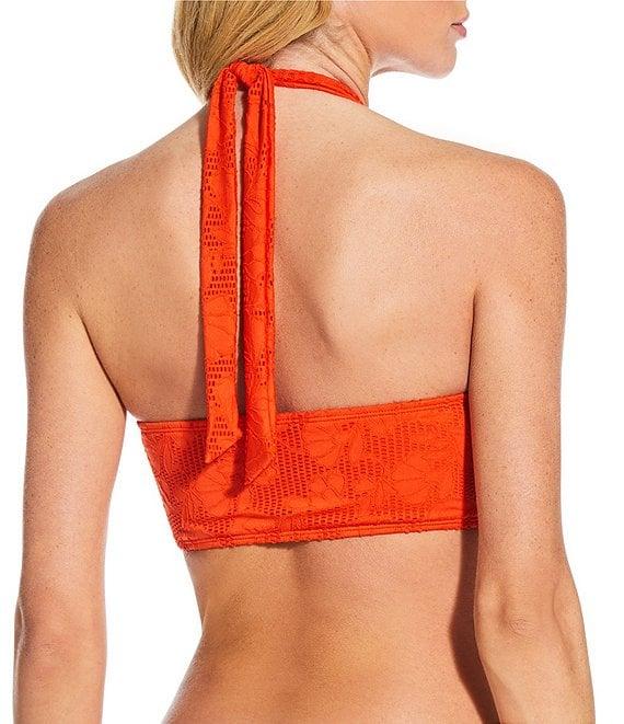 Gianni Bini x Shea Leigh Mills Spritz Lace Textured High Leg Swim Bottom Product Image