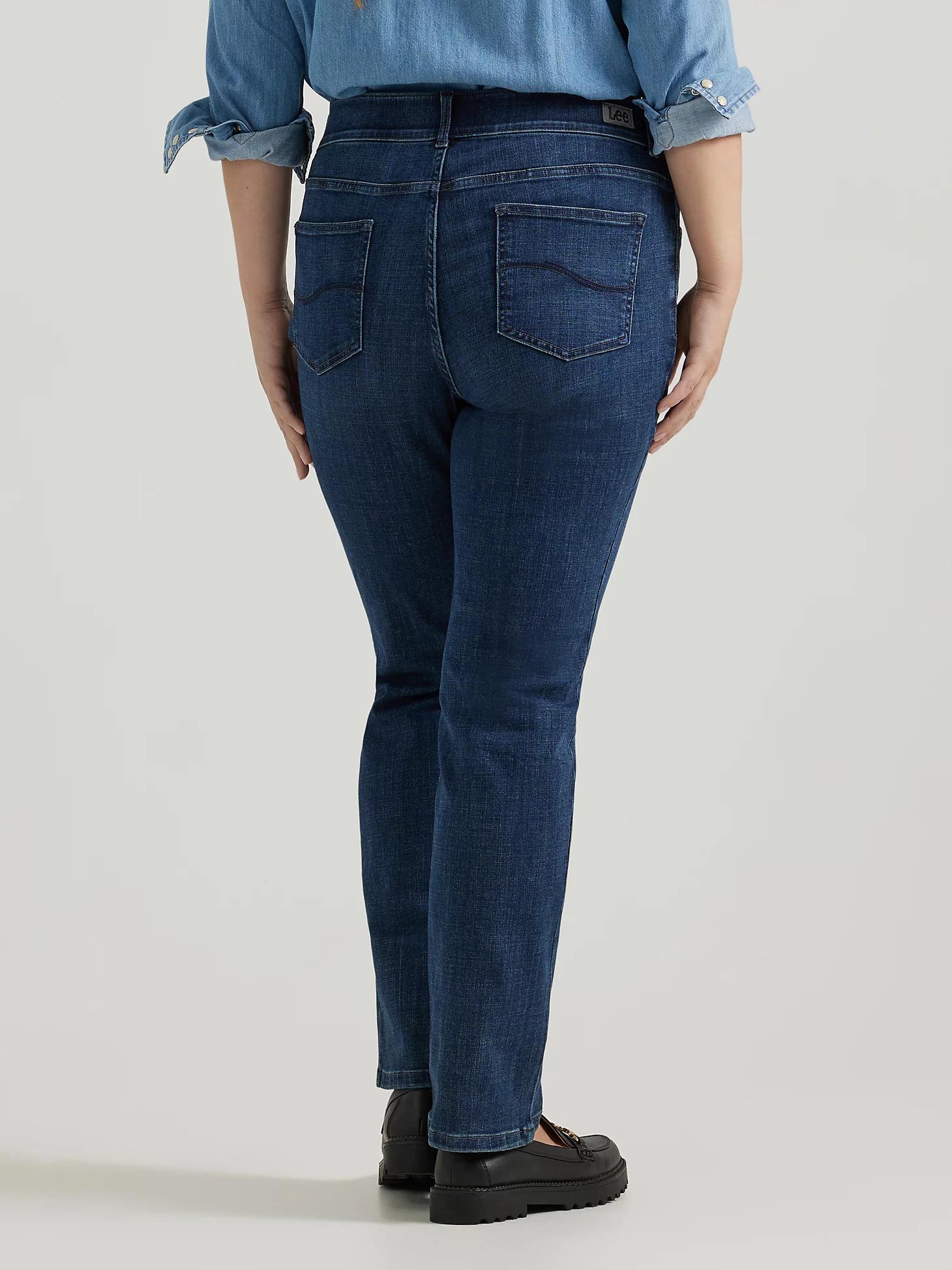 Women's Ultra Lux Comfort with Flex Motion Straight Jean (Plus) | Women's Jeans | Lee® Product Image