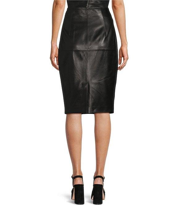 Antonio Melani Samantha Coordinating Leather Pencil Skirt Product Image