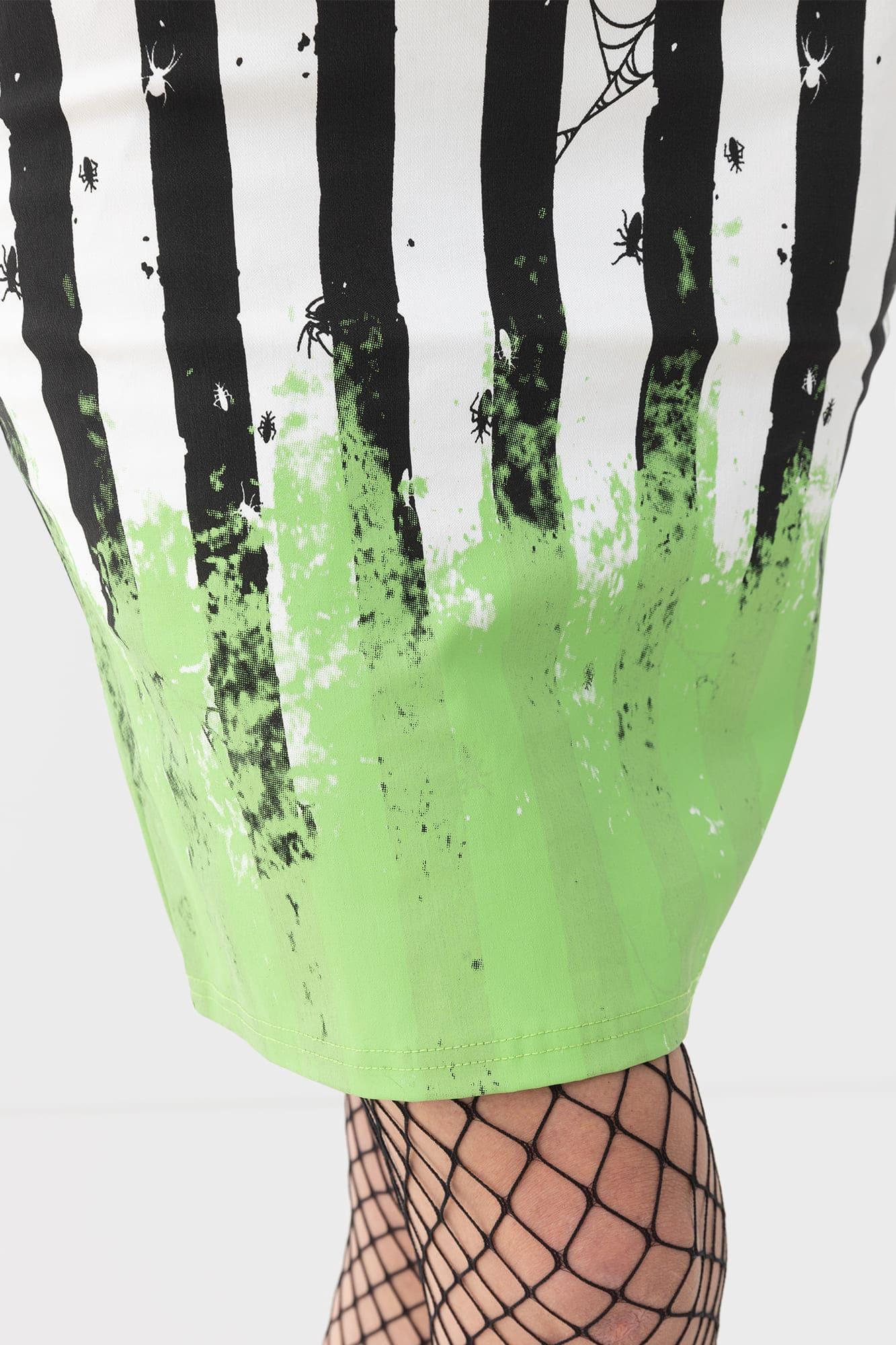 Distressed Stripe Bodycon Dress Product Image