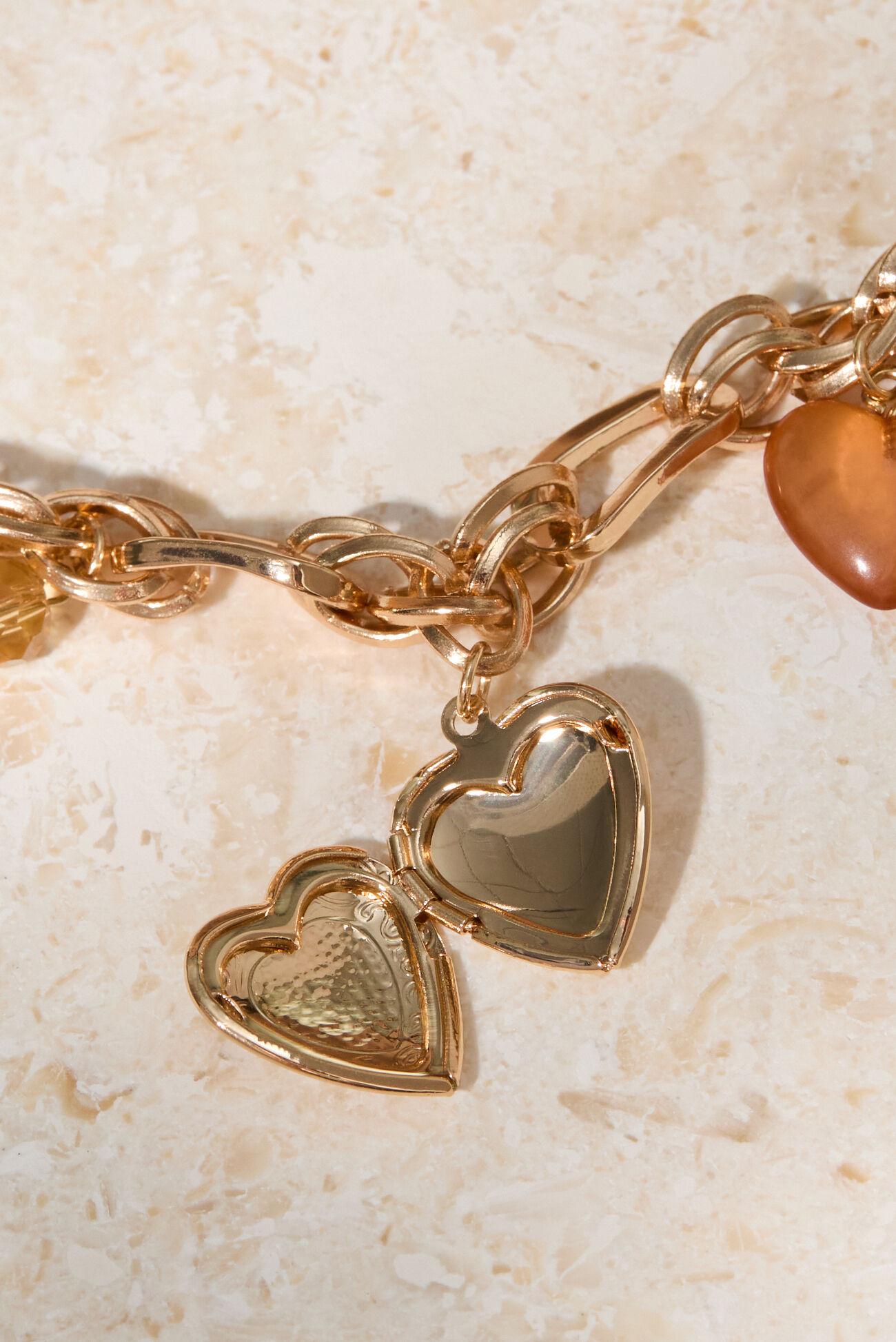 Locket Heart Charm Bracelet Product Image