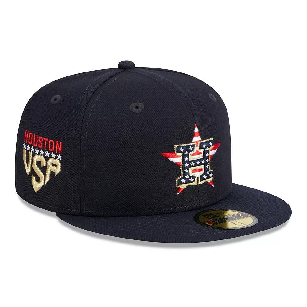 Men's New Era  Navy Houston Astros 2023 Fourth of July 59FIFTY Fitted Hat, Size: 8, Blue Product Image