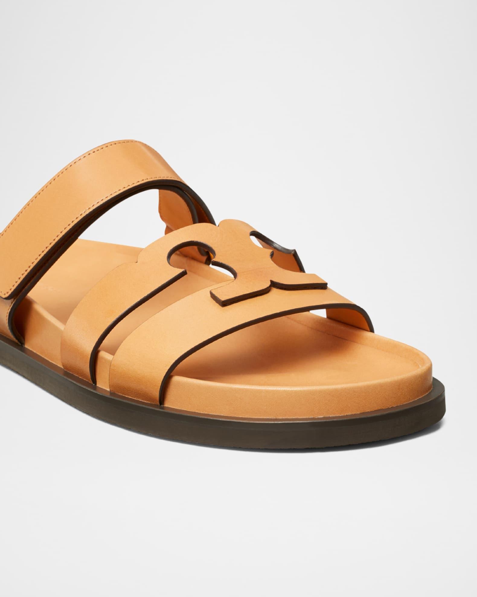 Ines Sport Leather Slide Sandals Product Image