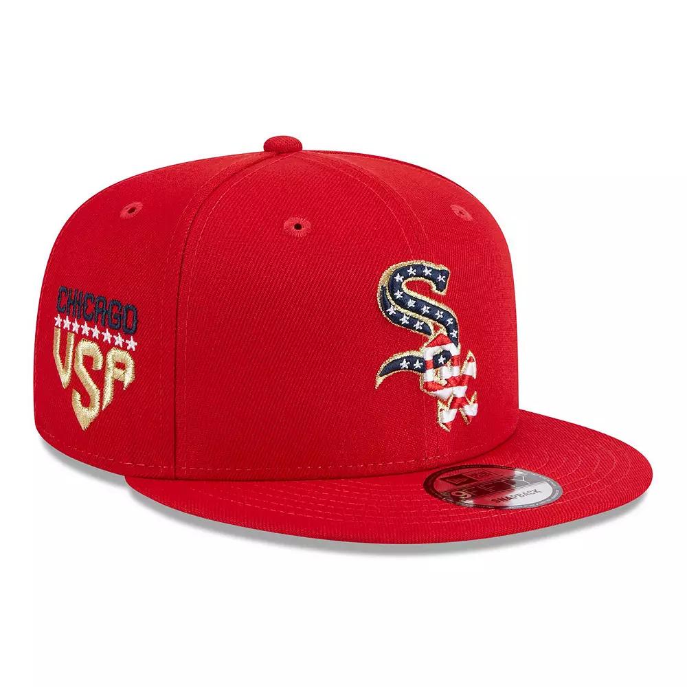 Men's New Era Red Chicago White Sox 2023 Fourth of July 9FIFTY Snapback Adjustable Hat Product Image