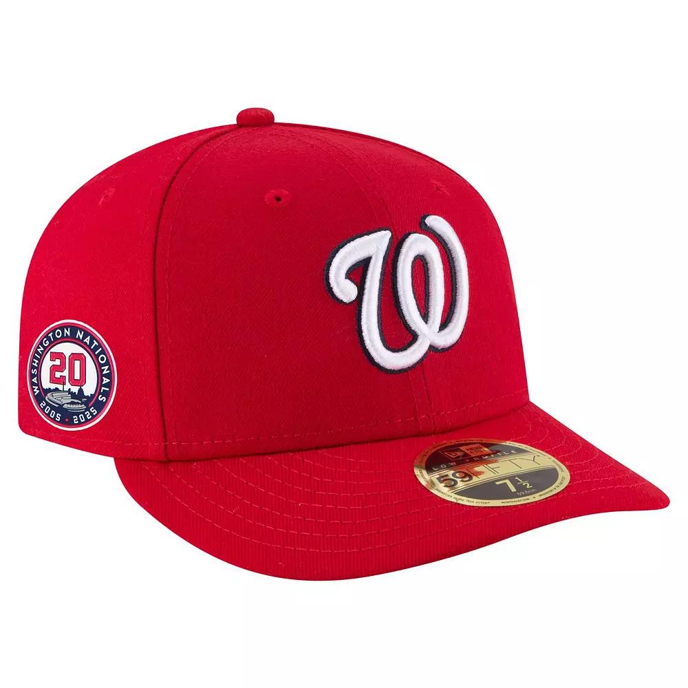 Men's New Era Red Washington Nationals 20th Anniversary Low Profile 59FIFTY Fitted Hat,  Product Image