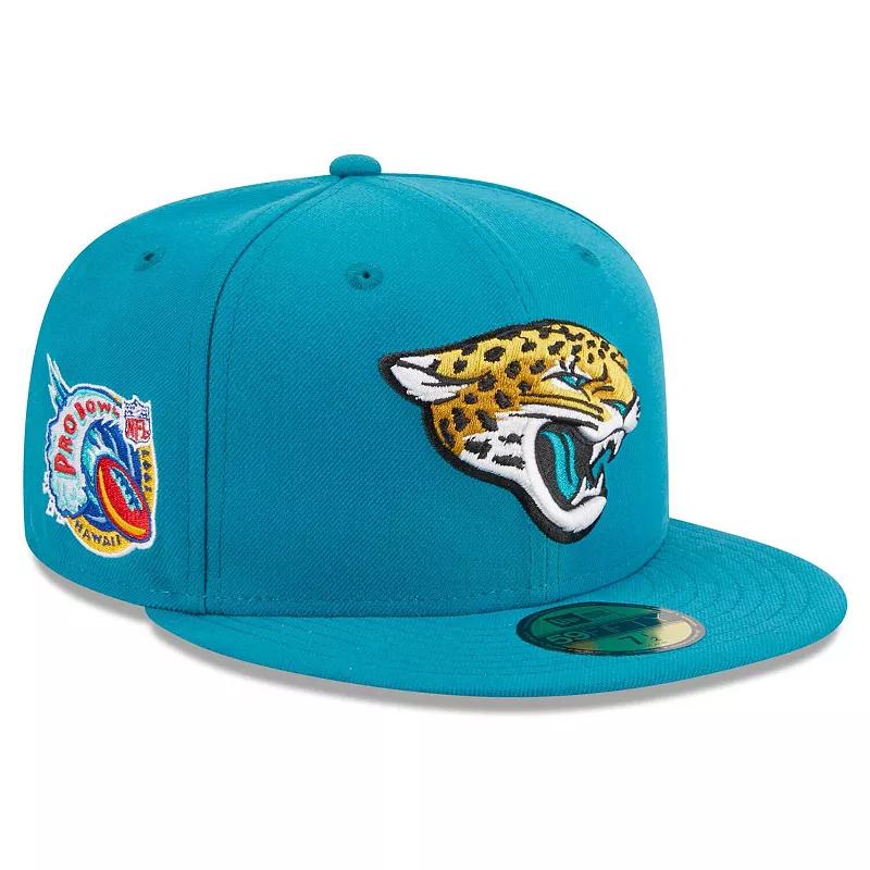 Men's New Era Teal Jacksonville Jaguars Main Patch 59FIFTY Fitted Hat,  Product Image
