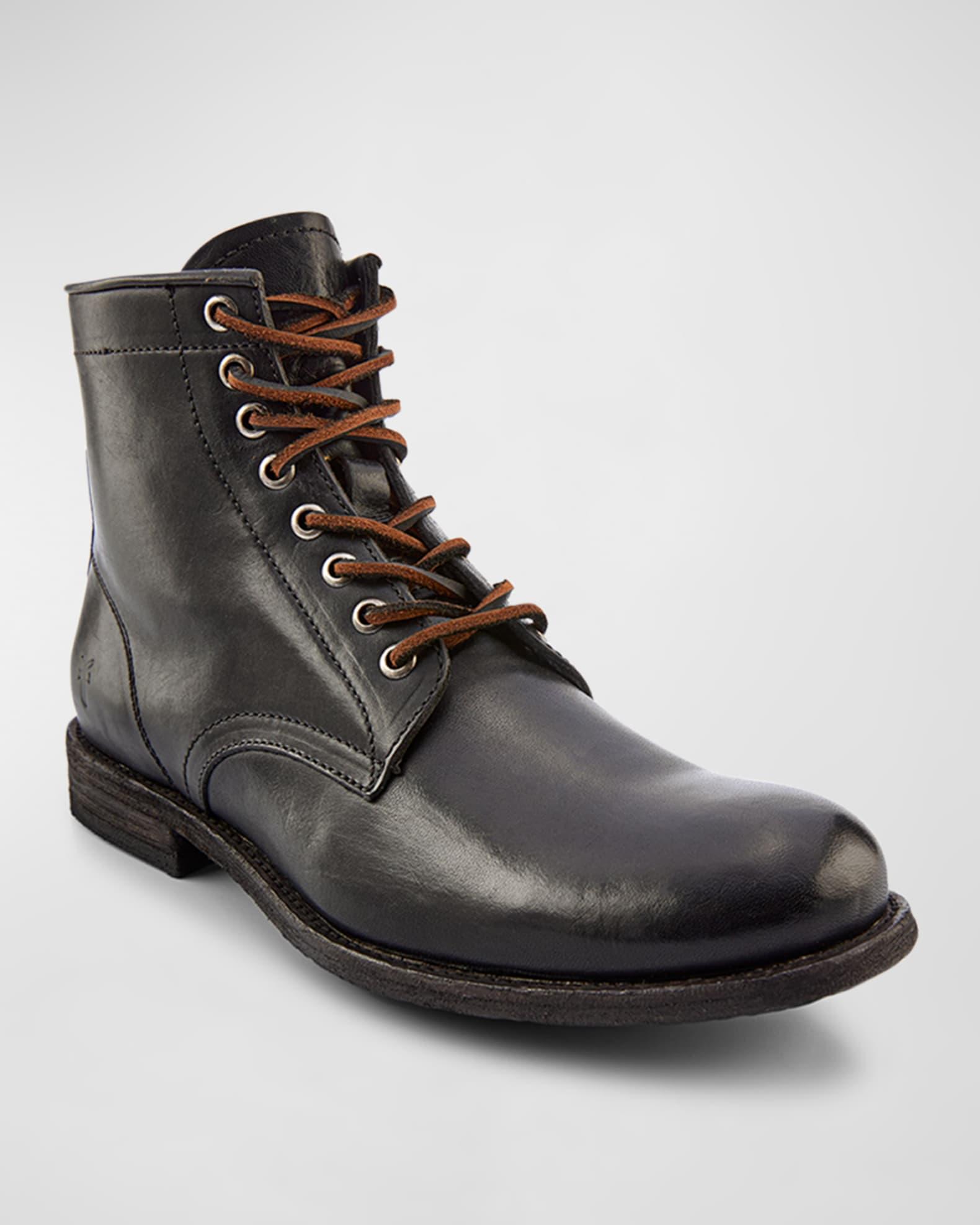 Men's Tyler Leather Lace-Up Boots Product Image