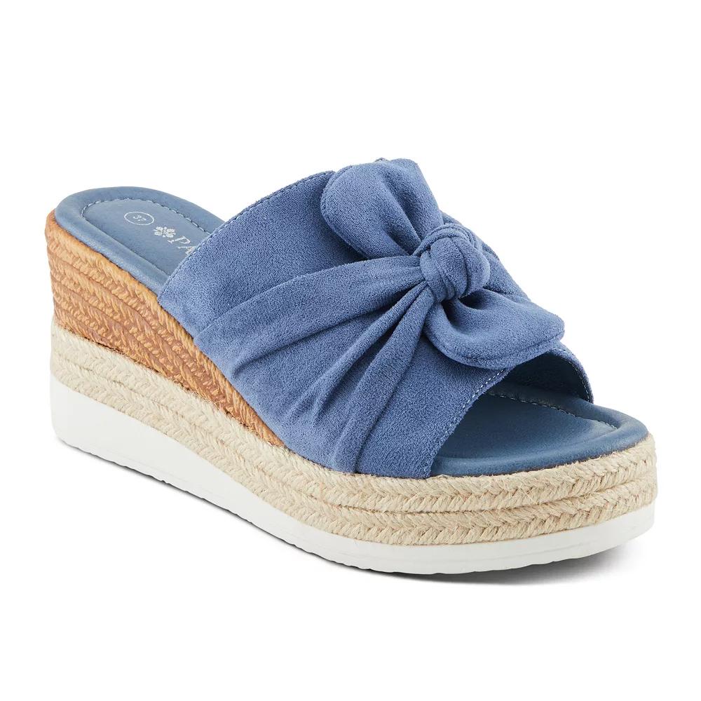 Patrizia Bellaluce Women's Wedge Sandals, Size: 41, Blue Product Image