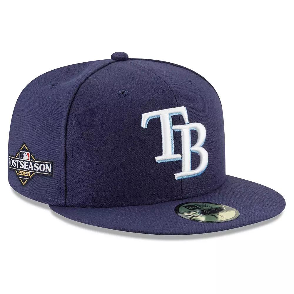 Men's New Era  Navy Tampa Bay Rays 2023 Postseason 59FIFTY Fitted Hat, Size: 6 7/8, Blue Product Image
