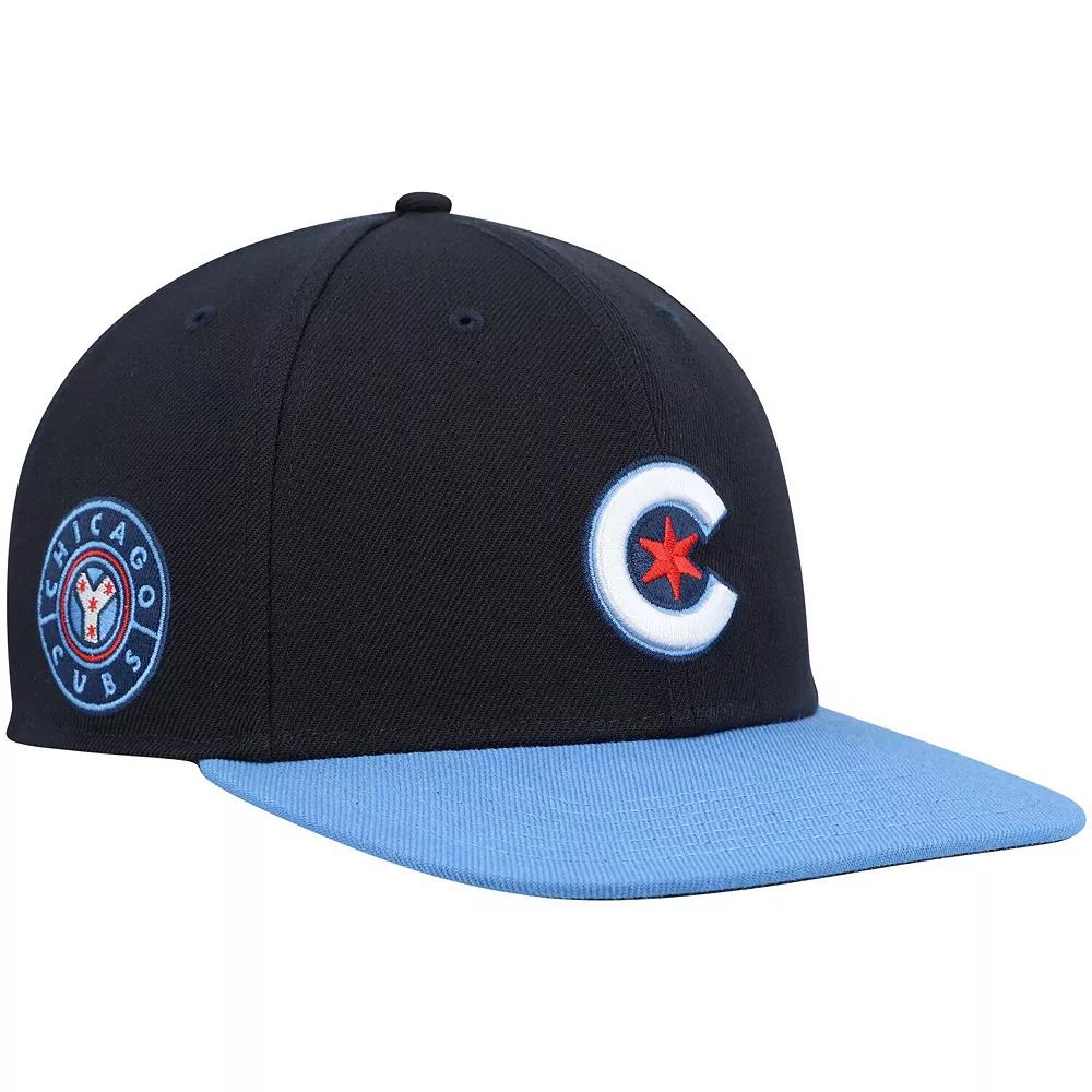 Men's '47 Navy Chicago Cubs 2021 City Connect Captain Snapback Hat, Blue Product Image