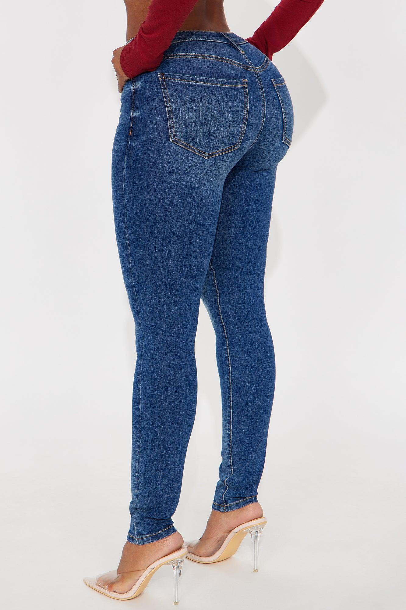 Sleek Fit Mid Rise Skinny Jean - Medium Wash Female Product Image