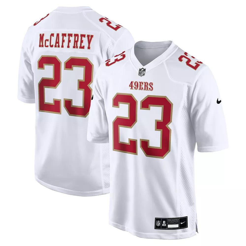 Men's Nike Christian McCaffrey Tundra White San Francisco 49ers Fashion Game Jersey,  Product Image