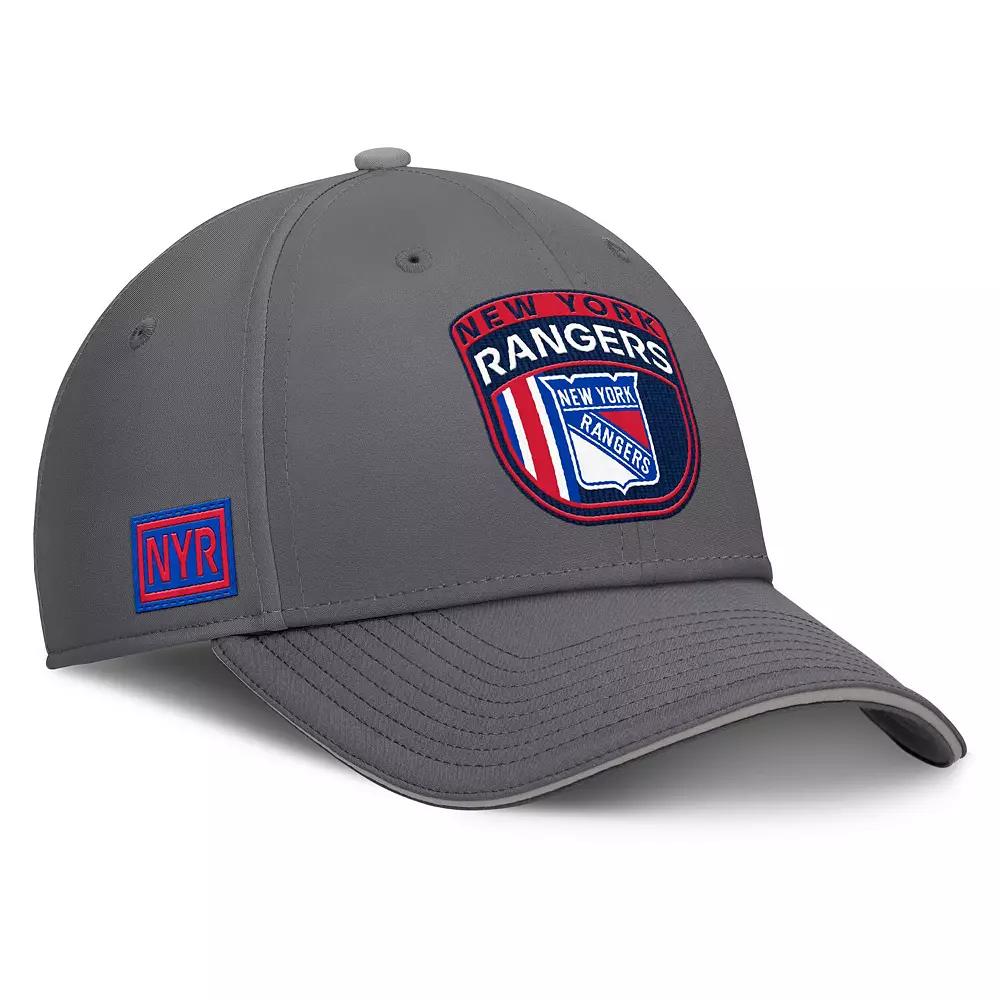 Men's Fanatics Gray New York Rangers Home Ice Flex Hat, Size: Large/XL, Ran Grey Product Image