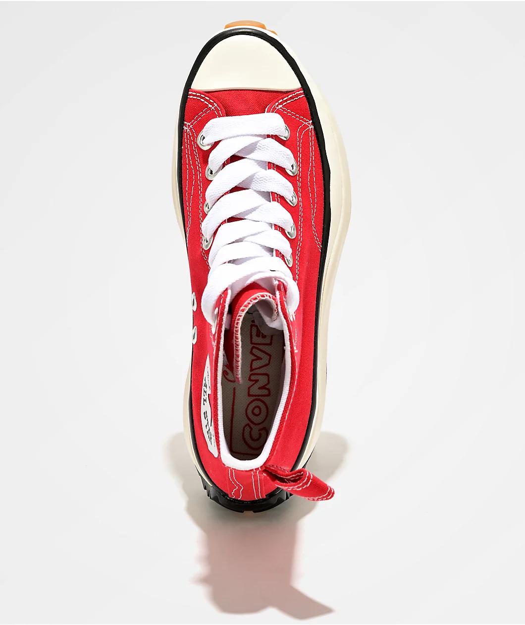 Converse Run Star Hike Sketch Red & Black High Top Shoes Product Image