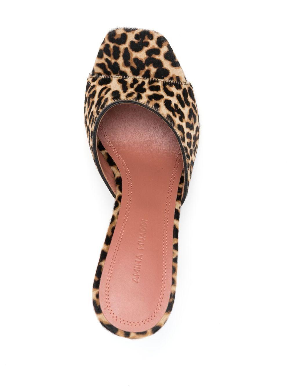 leopard-print open-toe sandals Product Image
