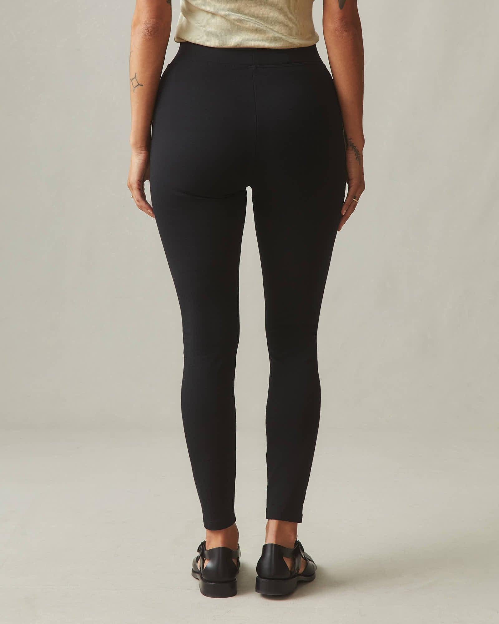 Ponte Slim Pant High Rise - Super Black Female Product Image